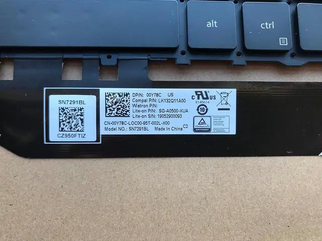 Alt view image 3 of 3 - Original New for Dell XPS 13 9310 13.4" laptop Keyboard Backlit US