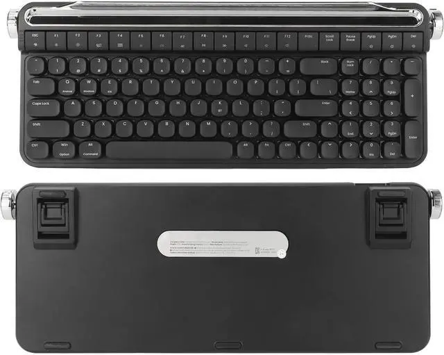 Alt view image 6 of 7 - Red Switch Mechanical Keyboard, 100 Keys RGB Backlight Gaming Keyboard for for, for OS X with Keypad, Hot Swappable, Dual Connection Modes (Black)
