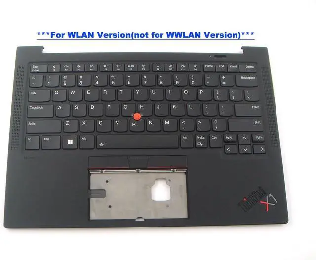 Alt view image 2 of 4 - Parts for Lenovo ThinkPad X1 Carbon Gen 10 10th Palmrest Keyboard Bezel US Backlit Upper Case 5M11K07684