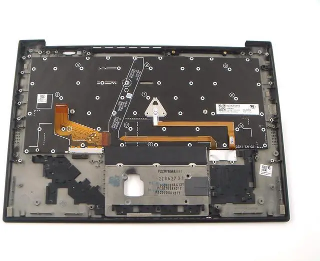 Alt view image 3 of 4 - Parts for Lenovo ThinkPad X1 Carbon Gen 10 10th Palmrest Keyboard Bezel US Backlit Upper Case 5M11K07684