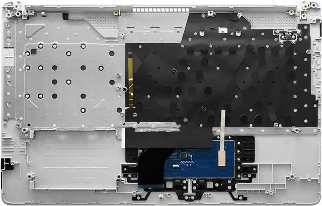 Alt view image 3 of 3 - L92783-001 Replacement Upper Case Palmrest for HP 17-by 17T-by 17-CA 17-CA1031DX 17-BY3613DX 17-BY1053DX 17-BY4633DX 17-by3053cl 17-by4013dx 17-by0053cl Backlight Keyboard Touchpad Assembly Silver