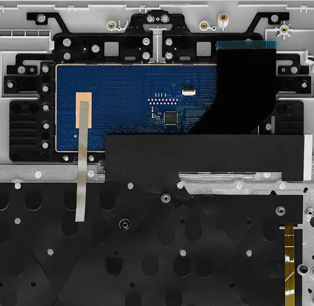 Alt view image 6 of 6 - L92783-001 Replacement Upper Case Palmrest for HP 17-by 17T-by 17-CA 17-CA1031DX 17-BY3613DX 17-BY1053DX 17-BY4633DX 17-by3053cl 17-by4013dx 17-by0053cl Backlight Keyboard Touchpad Assembly Silver