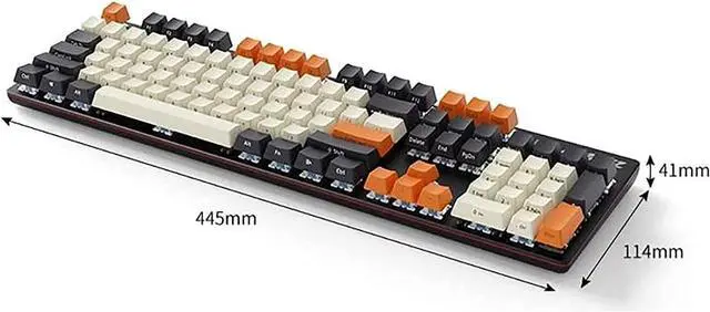 Alt view image 5 of 5 - Feiyx Mechanical Gaming Keyboard, Wired Backlit Keyboard with Blue Switches, Customizable RGB Lighting, Ergonomic Standard Keyboard for PC and Desktop Computer