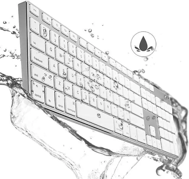 Alt view image 2 of 5 - USB Keyboard, Comfortable Quiet Keys, Aluminum Alloy Belongs to USB Cable Office Keyboard,Durable Ultra-Slim Wired Computer Keyboard for PC, Windows 10/8 / 7