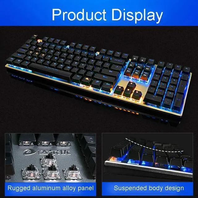 Alt view image 2 of 5 - Three-Piece Mechanical Keyboard and Mouse with Headphone,Gaming Keyboard and Mouse for Windows Desktop, Computer (Color : B)