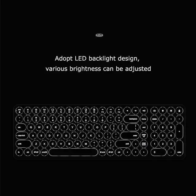Alt view image 6 of 7 - 106-key Multi-Function Docking Keyboard,Aluminum Alloy Body,Portable External Universal Keyboard, Wired Wireless Bluetooth Office/Gaming Suitable Computer/Notebook/Tablet