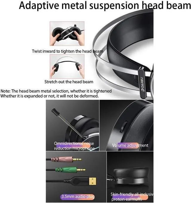 Alt view image 2 of 7 - 104 Keys Mechanical Keyboard Set with Multimedia Keys,Gaming Keyboard Mouse Headset Kit,Rainbow LED Backlit Wired, for PC, Computer Windows PC Gamers (Color : Black-Tea Shaft)