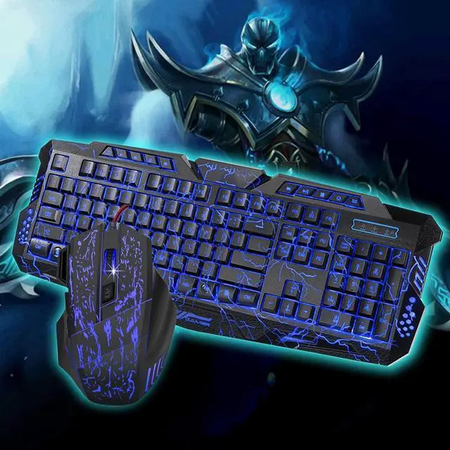 Alt view image 2 of 7 - Feiyx Gaming Keyboard Keyboard + Mouse Set, USB 2.0 Wired Mice Mouse 104 Key RGB LED Backlit Mechanical Computer Illuminated Keyboard Switches for PC Laptop Windows,Quiet and Ergonomic