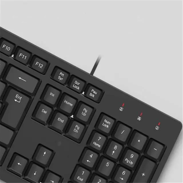 Alt view image 3 of 7 - Keyboard Universal Keyboard Wired Single-Click USB Notebook Desktop Computer Business Office Portable