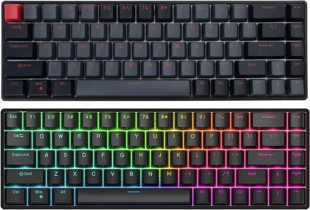Alt view image 7 of 7 - Raven68 Esports Levitation Mechanical Keyboard Backlights 68Keys Gaming Mechanical Keyboards Esport Keypad