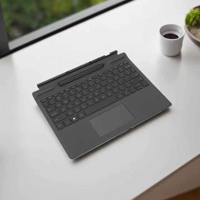 Alt view image 5 of 7 - Fabater K19M Detachable Laptop Keyboard with Touch Pen, for Latitude 7320, 7310, Backlighting Touchpad, Seamless Connection, Replacement Keyboard, Travel Keyboard
