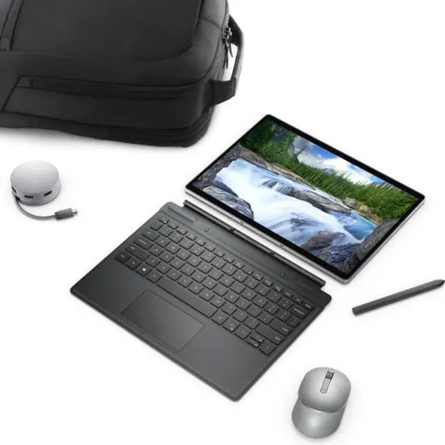 Alt view image 2 of 7 - Fabater K19M Detachable Laptop Keyboard with Touch Pen, for Latitude 7320, 7310, Backlighting Touchpad, Seamless Connection, Replacement Keyboard, Travel Keyboard