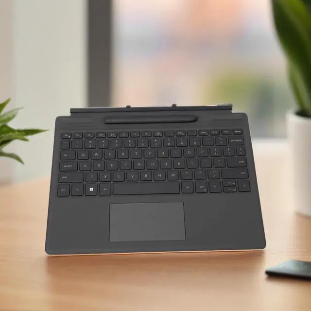Alt view image 3 of 7 - Fabater K19M Detachable Laptop Keyboard with Touch Pen, for Latitude 7320, 7310, Backlighting Touchpad, Seamless Connection, Replacement Keyboard, Travel Keyboard