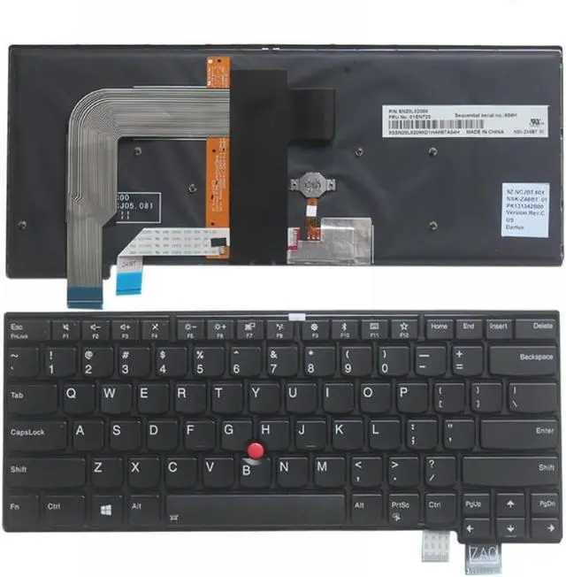 Main image of US English Keyboard Compatible with T460S T470S Models 01EN682 01EN723 01EN600(with Backlight)