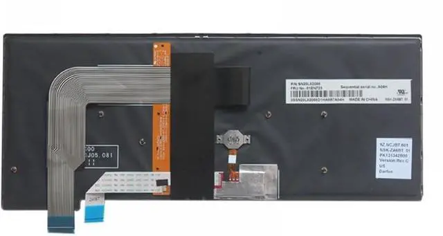 Alt view image 3 of 6 - US English Keyboard Compatible with T460S T470S Models 01EN682 01EN723 01EN600(with Backlight)