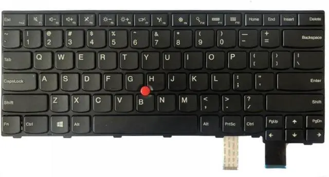 Alt view image 6 of 6 - US English Keyboard Compatible with T460S T470S Models 01EN682 01EN723 01EN600(with Backlight)