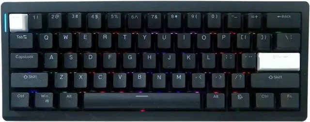 Alt view image 6 of 7 - GMK61 75% Gasket Mechanical Keyboard 5.0/2.4Ghz/USB C Colorful Display Customizable Multiple Connection
