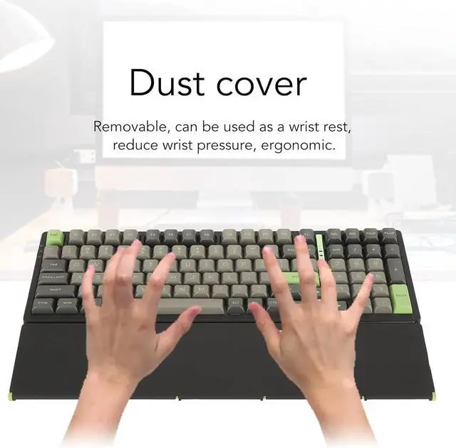 Alt view image 2 of 7 - Zunate Mechanical Gaming Keyboard - Bluetooth Hot Swappable RGB Keyboard with Detachable Dustcover, 99 Keys for PC Gamers, Laptop & Desktop