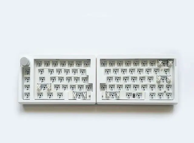 Alt view image 7 of 7 - GMK70 Mechanical Keyboard Set Featuring Hot Swappable Capability LED Illumination Quiet Switching Office Use