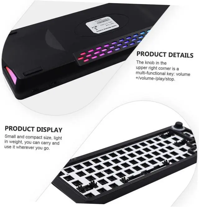 Alt view image 7 of 7 - IWOWHERO 1Set Wired Mechanical Keyboard Kit Hot Swappable PCB Mounting Plate Case DIY Gaming
