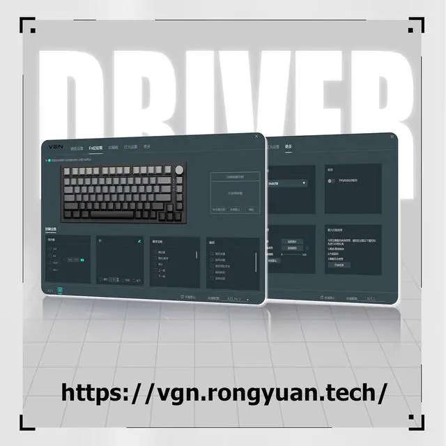 Alt view image 6 of 7 - Hyekit VGN A75 Rapid Trigger Gaming Keyboard - 75% Hall Effect Magnetic Switch Keyboard, Adjustable Actuation, Key Macro, RGB, Gasket, HotSwap, Gradient Side Printed Keycaps, for Win/MAC, Black