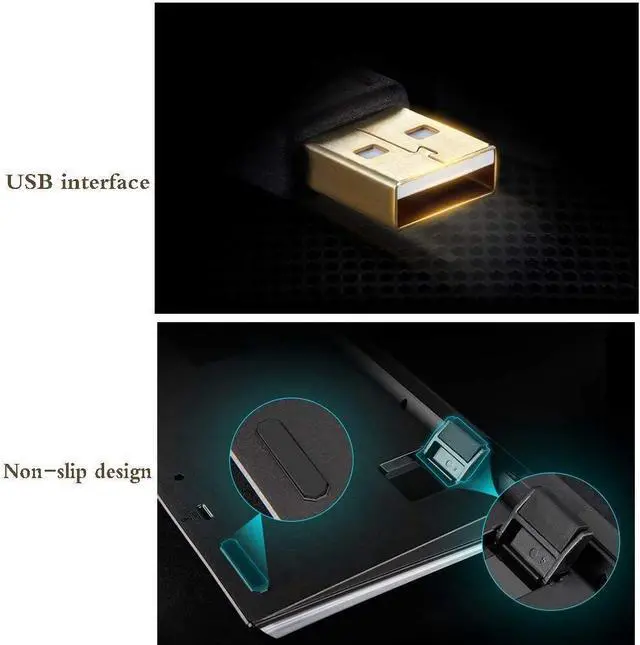 Alt view image 3 of 3 - Wireless Mechanical Keyboard,Wireless Keyboard USB Interface Keyboard 104 Key Cool Lighting