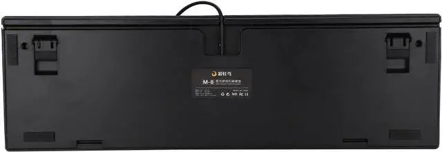 Alt view image 3 of 7 - Mtlavishness M8 104 Keys RGB Rainbow Backlight Mechanical Wired Keyboard for Gaming and Office Use Universal Applicable Model ABS Material Ergonomic Design