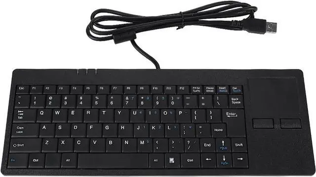 Main image of Wired Keyboard with Touchpad, 86 Key Portable Scissors Foot Structure, 1.4 M USB Cable, Keyboard for Notebook Desk Computer
