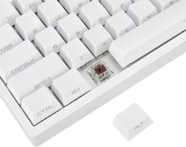 Alt view image 6 of 7 - 3 Mode RGB Mechanical Keyboard, Cordless Gaming Keyboard with RGB Backlight, Compact Size, Lithium Ion Battery for 10, Brown Switch