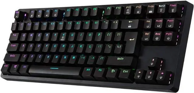 Main image of Laptop Keyboard Gaming Mechanical Keyboard RGB Rainbow Backlit 87 Keys Water-Resistant 12 Multimedia Keys for PC and Laptop Computer Keyboard