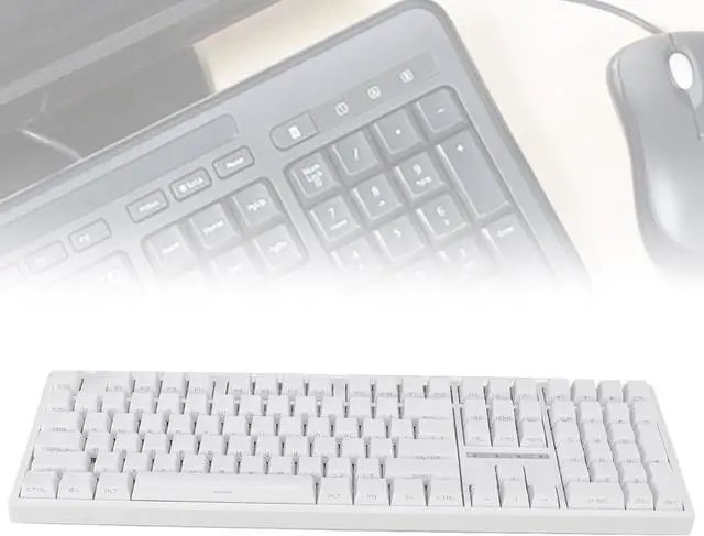 Alt view image 6 of 7 - Vikye Gaming Keyboard, 108 Keys RGB Backlight Mechanical Keyboard, Three Mode Connectivity, USB C Power for Tablet Computer Phone, Brown Switch