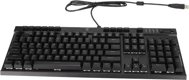 Alt view image 3 of 7 - Restokki Mechanical Keyboard RGB Waterproof Macroprogramming Wired Keyboard E Sports Blue Switch Gaming Keyboard with Wrist Pad