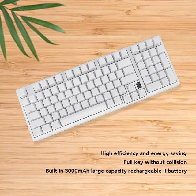 Alt view image 7 of 7 - Gaming Keyboard, 2.4G / BT3.0 5.0/Type C Wired Mechanical Keyboard, RGB Backlit 98 Keys Linear Action Switch Computer Keyboard