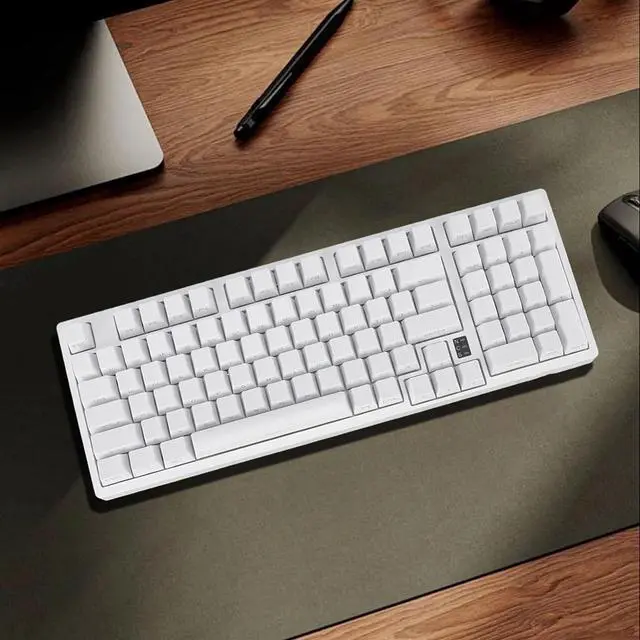 Alt view image 3 of 7 - Gaming Keyboard, 2.4G / BT3.0 5.0/Type C Wired Mechanical Keyboard, RGB Backlit 98 Keys Linear Action Switch Computer Keyboard