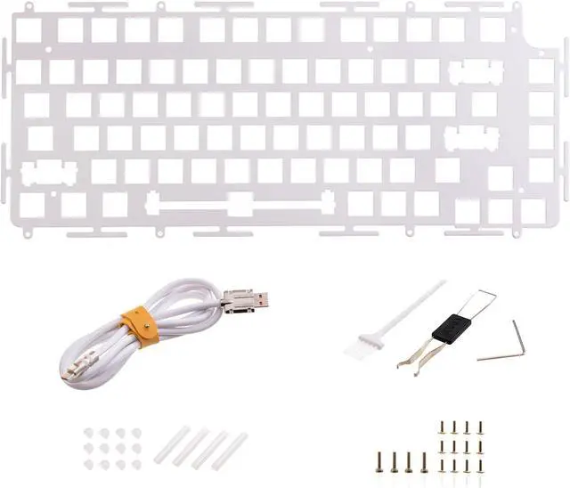Alt view image 7 of 7 - GK GAMAKAY SN75 75% Mechanical Keyboard Kit, VIA Programmable Hot Swap Tri-Mode Bluetooth/Type-C/2.4G Wireless RGB Customized Keyboard Kit, PCB Mounting Plate EVA Sound Insulation Mat (Black)