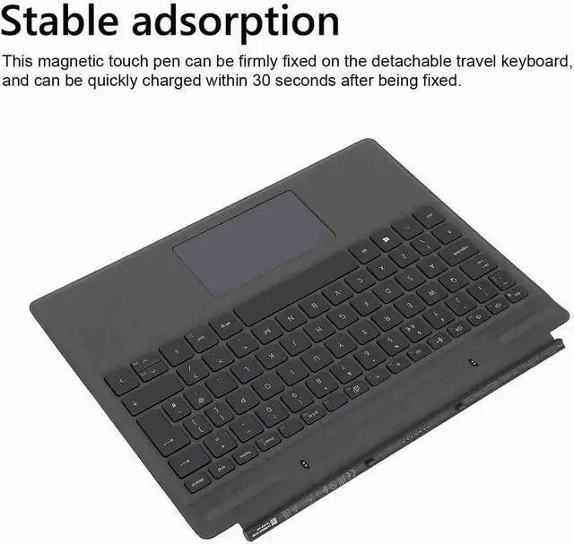 Alt view image 4 of 7 - Latitude 7320 Detachable Travel Keyboard, Backlit Travel Keyboard with Touch Pen Touchpad Latitude 7320 7310 Replacement