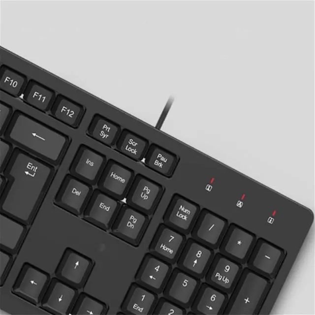 Alt view image 3 of 7 - Keyboard Universal Keyboard Wired Single-Click USB Notebook Desktop Computer Business Office Portable