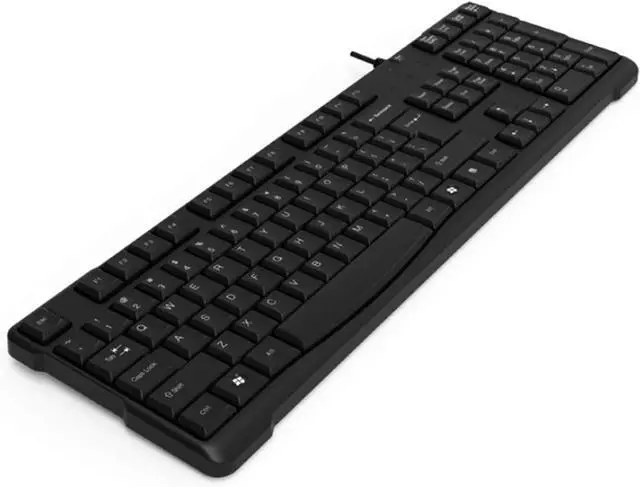 Alt view image 2 of 7 - Keyboard Wired Game Keyboard USB Waterproof Notebook Desktop Computer Game Business Office