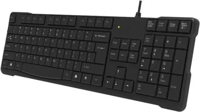 Alt view image 3 of 7 - Keyboard Wired Game Keyboard USB Waterproof Notebook Desktop Computer Game Business Office