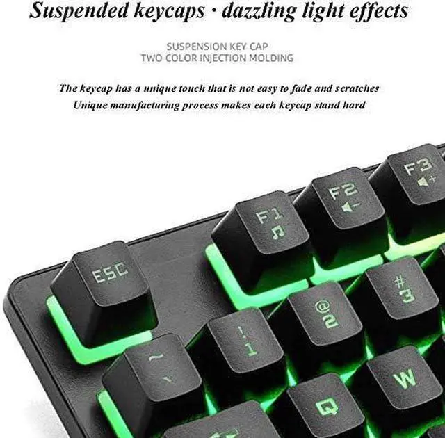 Alt view image 3 of 7 - Computer Keyboard,Keyboard for Windows/PC/Laptop/Desktop, Mechanical Gaming Keyboard USB Wired for PC Game