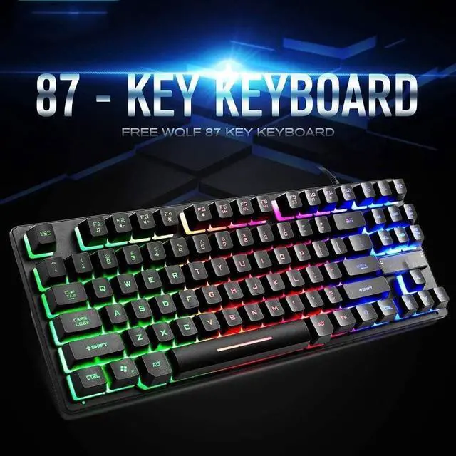 Alt view image 4 of 7 - Computer Keyboard,Keyboard for Windows/PC/Laptop/Desktop, Mechanical Gaming Keyboard USB Wired for PC Game