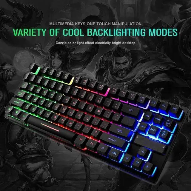 Alt view image 7 of 7 - Computer Keyboard,Keyboard for Windows/PC/Laptop/Desktop, Mechanical Gaming Keyboard USB Wired for PC Game