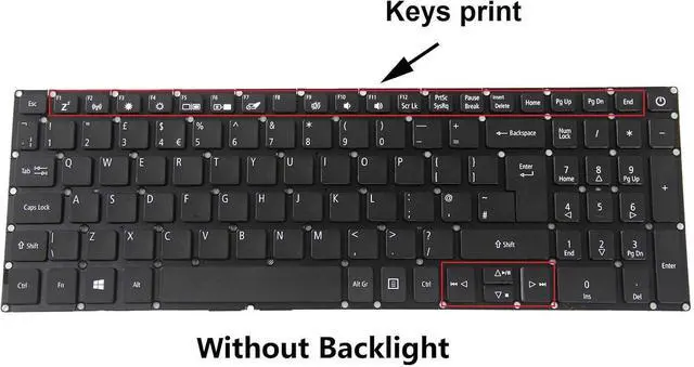 Alt view image 3 of 7 - KbsPro 10pcs Pack Keyboard for Acer Aspire A515-51 5 A515-51G 5 A517-51 A715-71 A715-71G A715-72 A717-71 A717-72G Laptop US Layout Without Backlit