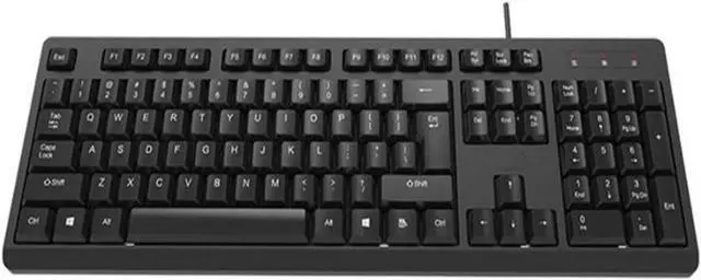 Main image of Keyboard Wired Single Button USB Notebook Desktop Computer Business Office Portable Universal Keyboard