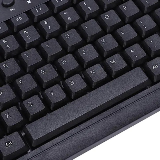 Alt view image 7 of 7 - zhanghong Black Ultra-Thin Quiet Small Size 85 Keys Multimedia USB Keyboard for Laptop Pc
