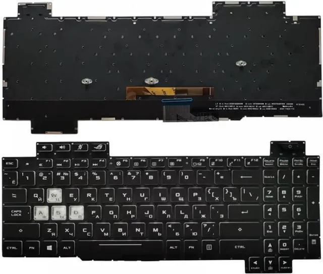 Main image of Laptop Russian Keyboard Compatible with Strix Scar II GL704 GL704GM GL704GM-DH74 GL704GV GL704GV-DS74 GL704GW GL704GW-PS74 Compatible Replacement