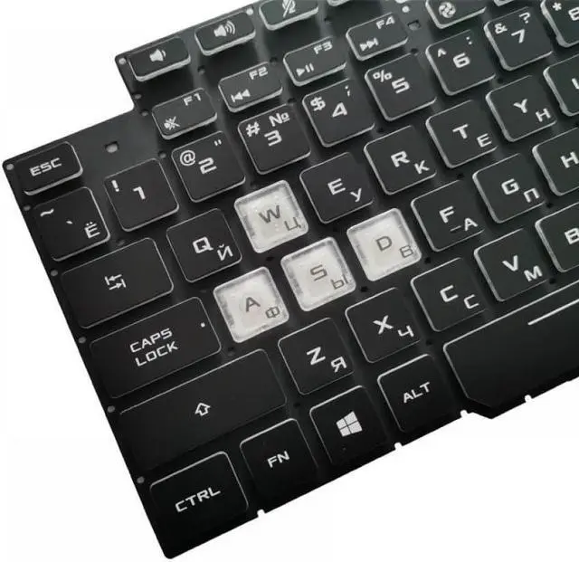 Alt view image 2 of 6 - Laptop Russian Keyboard Compatible with Strix Scar II GL704 GL704GM GL704GM-DH74 GL704GV GL704GV-DS74 GL704GW GL704GW-PS74 Compatible Replacement