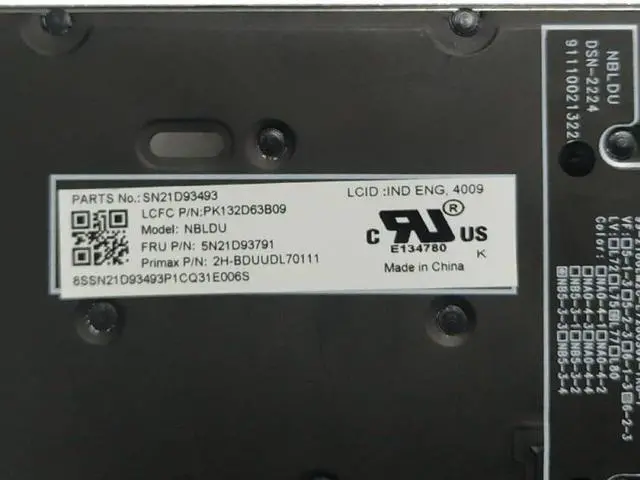 Alt view image 4 of 5 - US Keyboard Compatible with T16 Gen 1 P16S Gen 1 L15 Gen 3 Backlit Compatible with PK132D63B09 SN21D993493