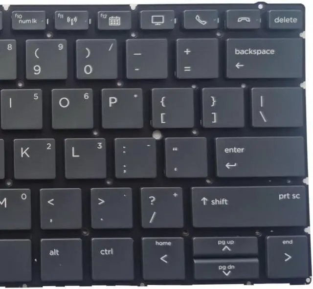 Alt view image 3 of 5 - US Keyboard Compatible with X360 830 G5 830 G6 Compatible with L40527-B31 L40527-001 L56442-B31 L56442-001 No Frame