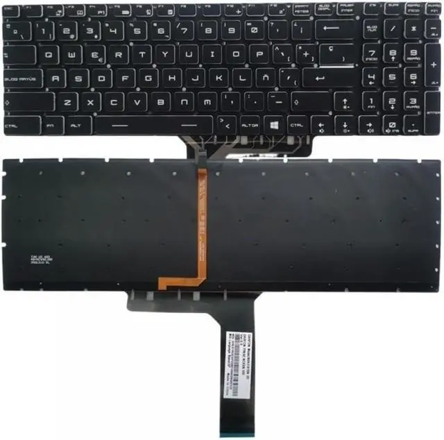 Alt view image 3 of 3 - UK Spanish Layout Laptop Keyboard Compatible with GE63 GE73 GE63VR GE73VR GS63 GS63VR MS-16K2 GS63VR 6RF GS63VR 7RF GS70 2OD GS70 2PC GS60 2QD(UK NO Backlit TYPE2)